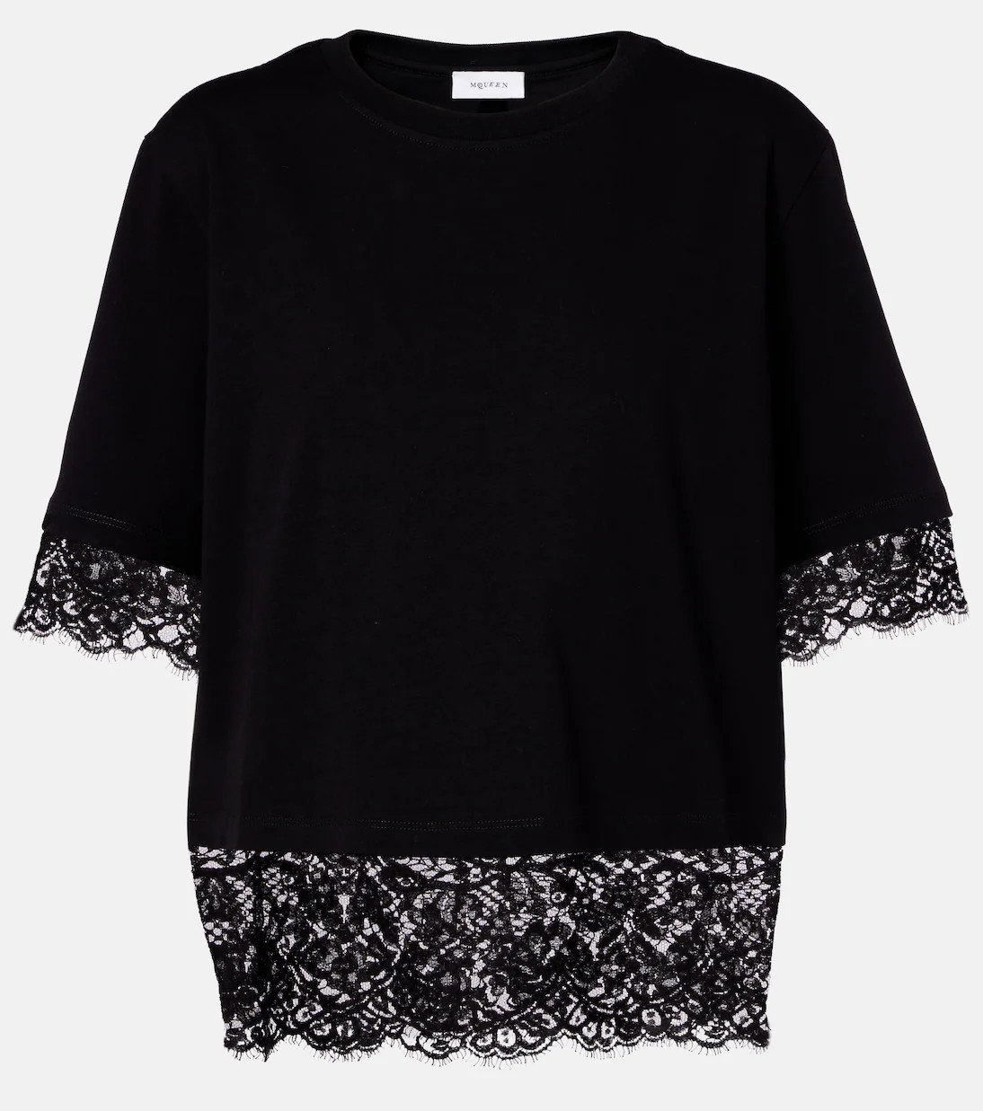 Cotton lace T-shirt | Mytheresa (US/CA)