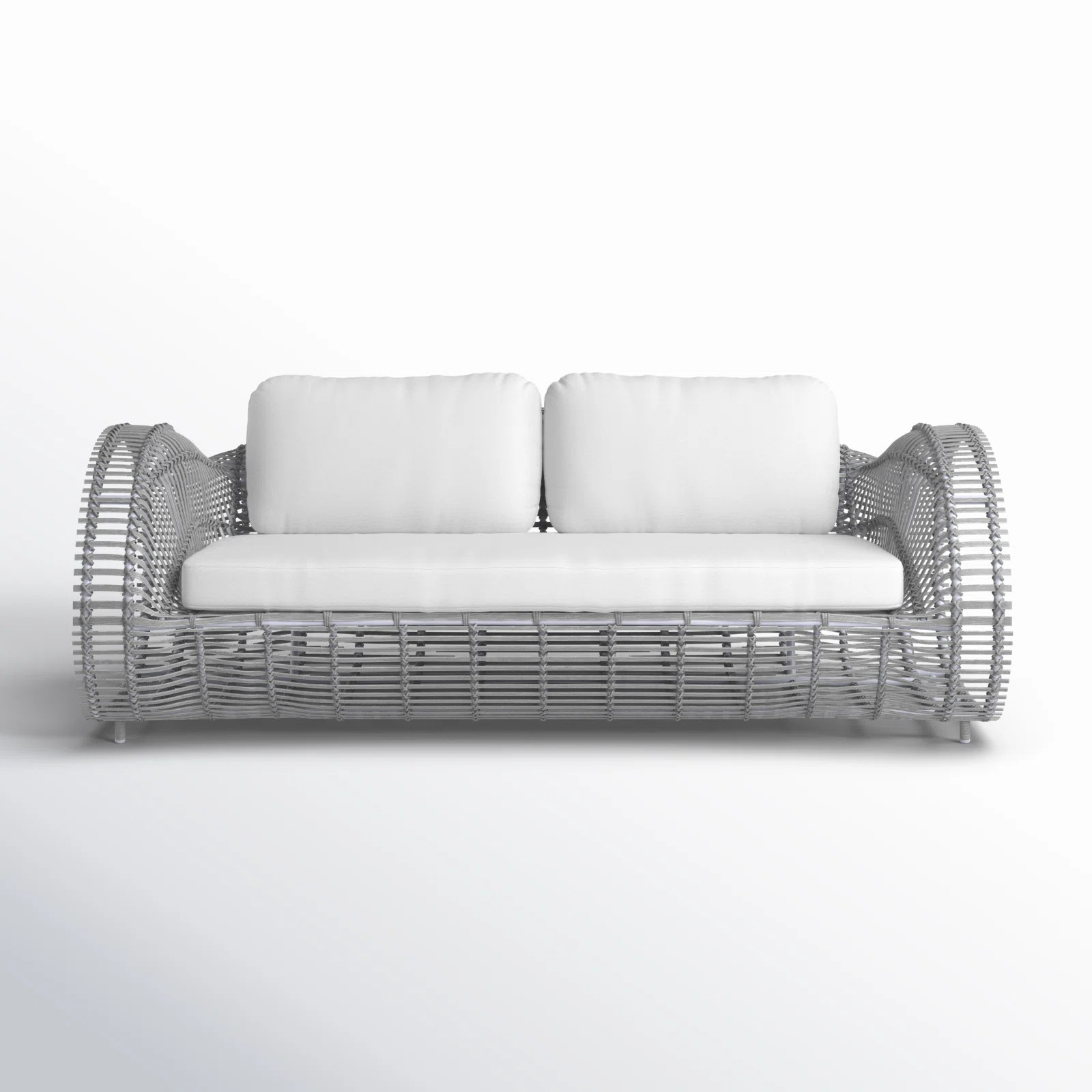 Dochi 80'' Wide Premium All-Weather Wicker Patio Sofa with Cushions | Joss & Main