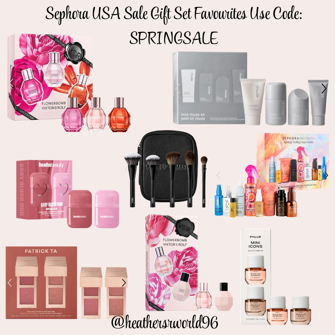 Sephora USA Sale 
Gift Set Favourites: Use Code SPRINGSALE 

#sephora #sephorausa #sale #beauty #beautysale #rhode #hudabeauty #phleur #makeupbymario #patrickta #victorandrolf  

 #LTKspring #LTKbeauty #LTKsale