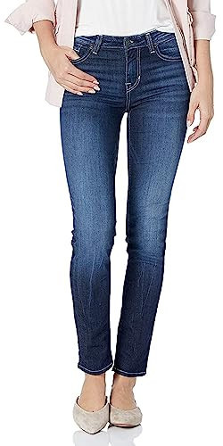 Buffalo David Bitton Women's Carrie Mid Rise Slim Jeans, Reckless Blue, 33 | Amazon (US)