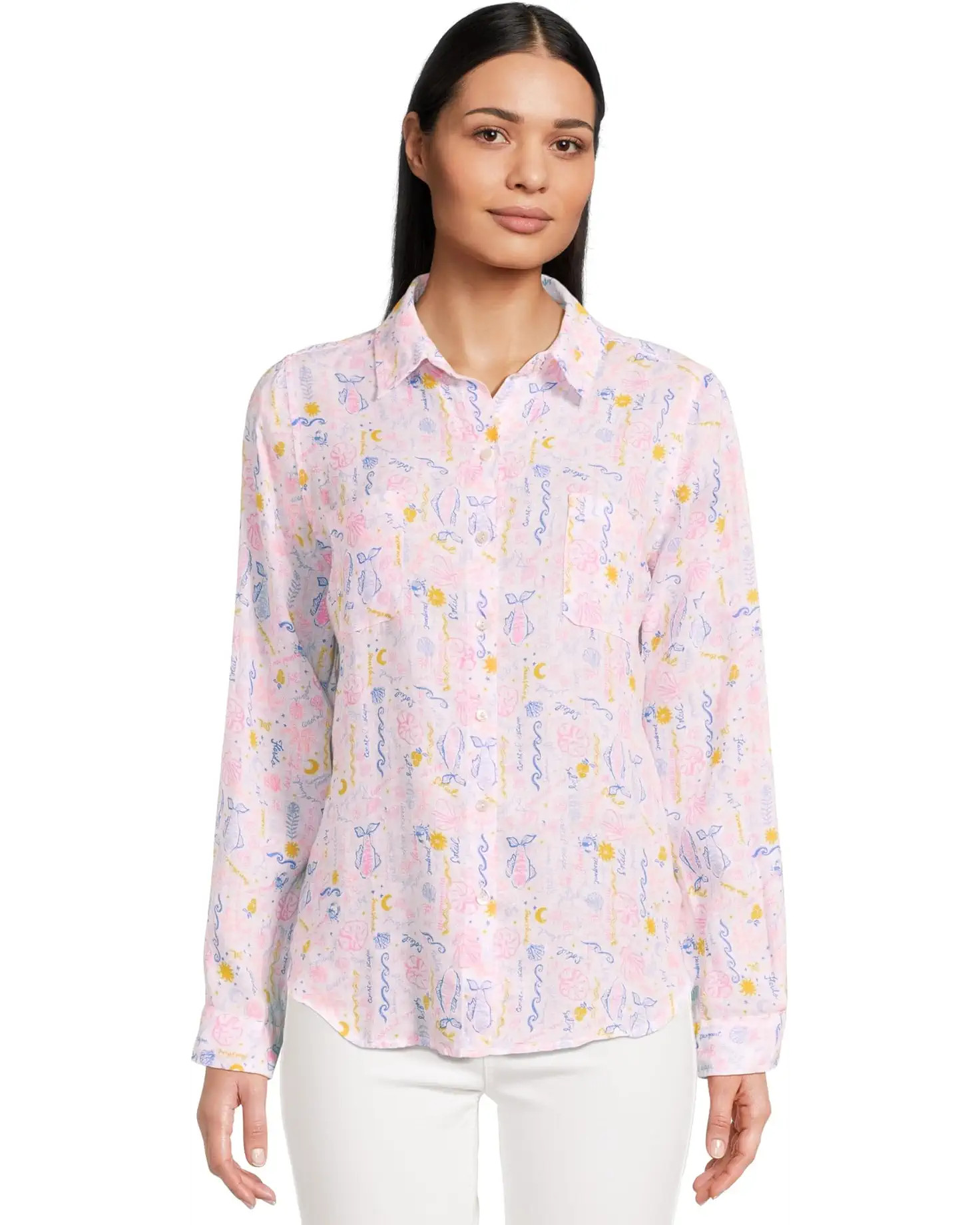 Women's Lilly Pulitzer Sea View Button-Down | Zappos
