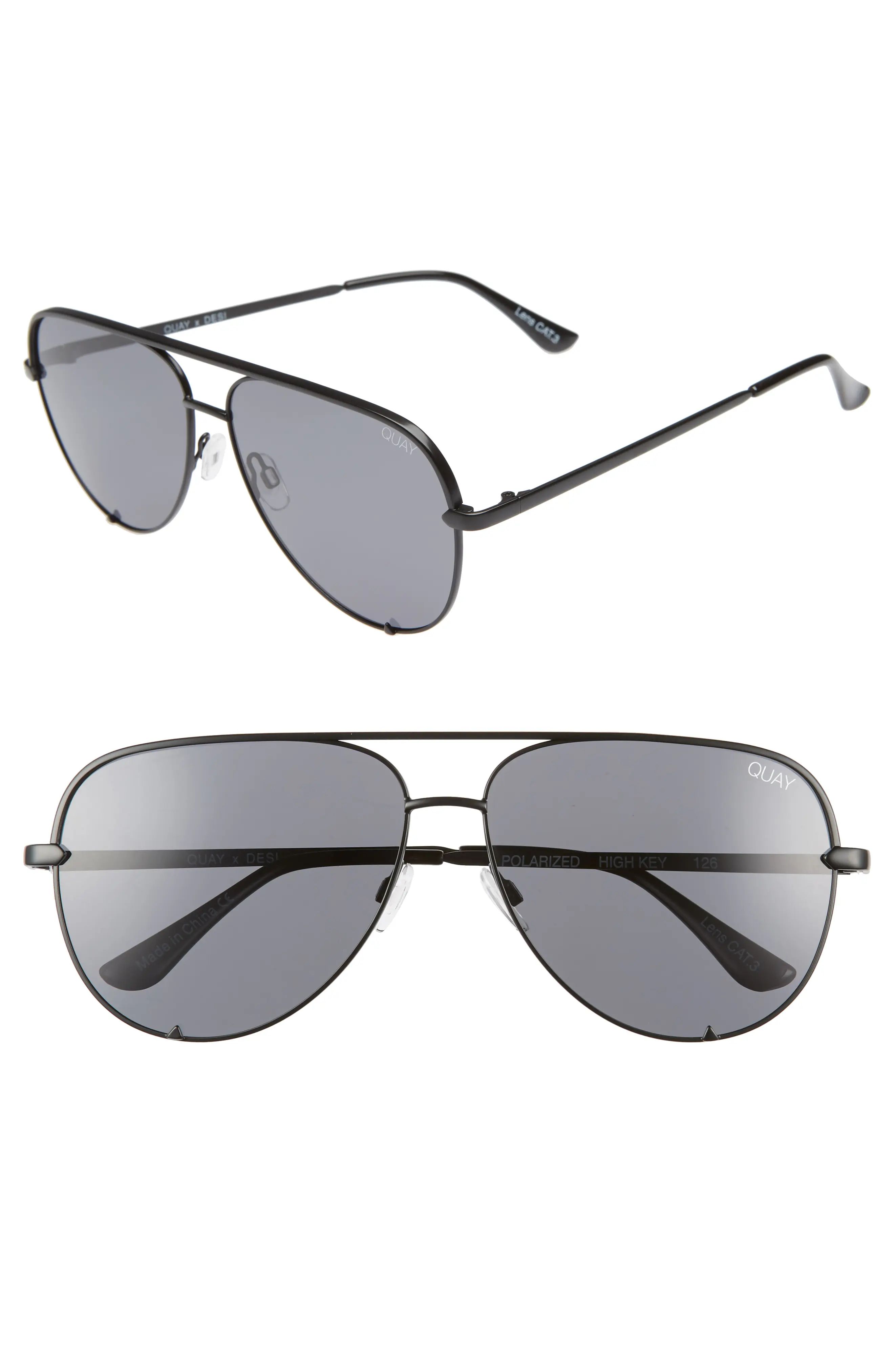 Quay Australia x Desi Perkins High Key 62mm Aviator Sunglasses | Nordstrom