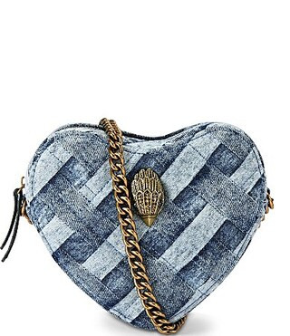 Kurt Geiger London Kensington Denim Heart Crossbody Bag - Denim | Dillard's