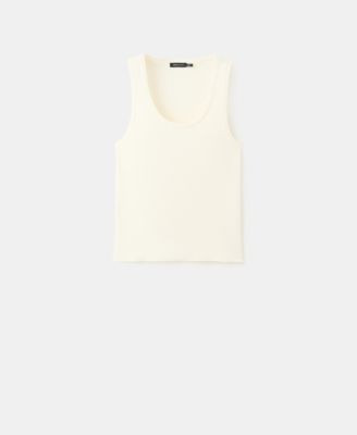 Mango Women's Wool-Blend Knitted Top - Brown | Macy's