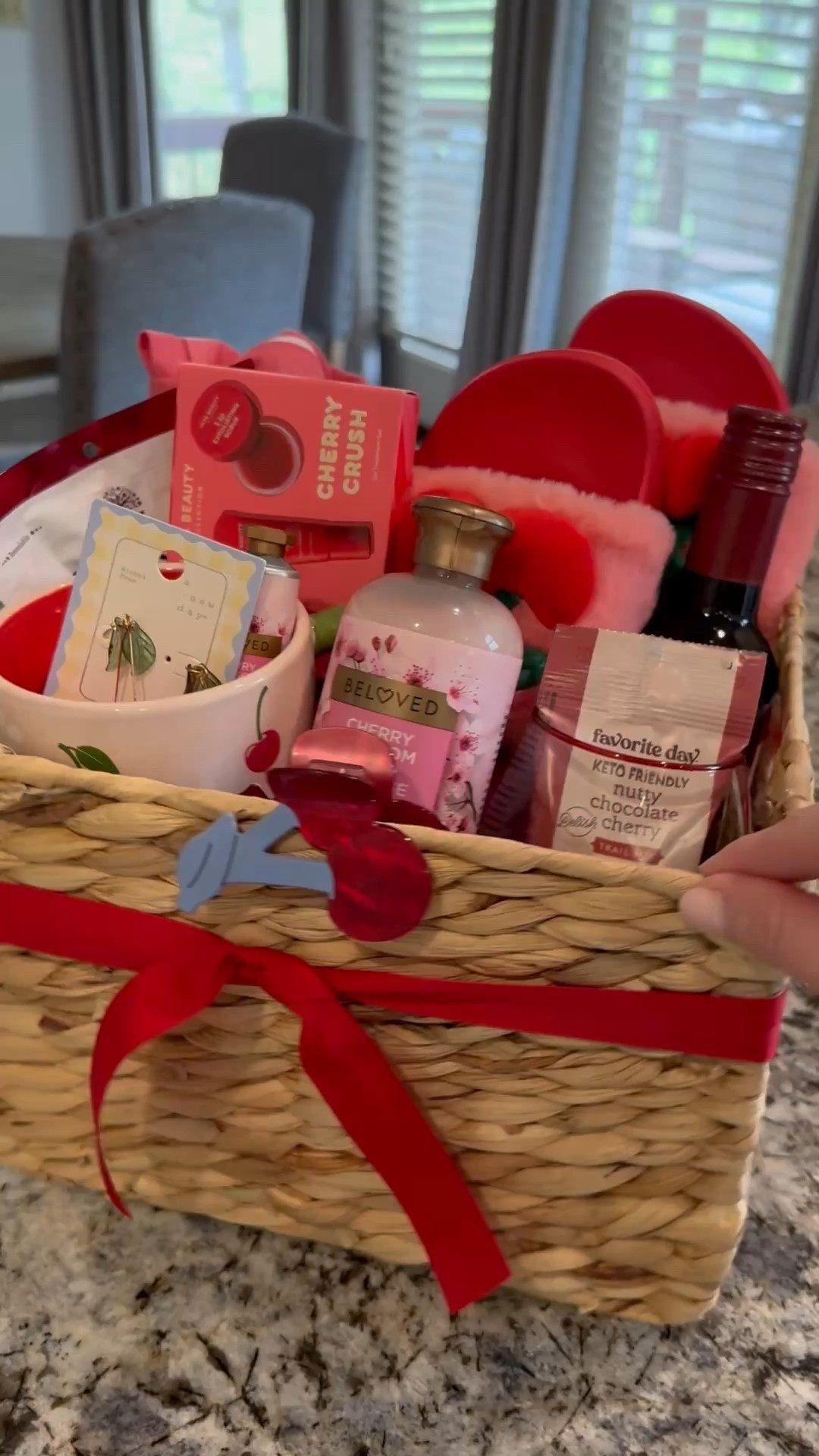 Mother’s Day gift idea! Cherry themed gift basket. Gift idea, gift basket #mothersday #gift #giftidea #giftbasket #mom



#LTKWatchNow #LTKGiftGuide #LTKBeauty