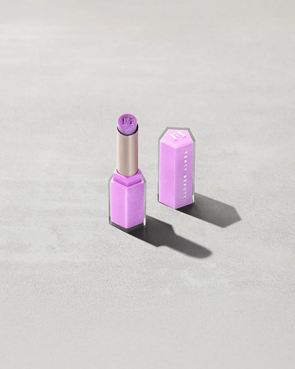 Gloss Bomb Stix High-Shine Gloss Stick — Shimmering Icy Amethy$t | Fenty Beauty