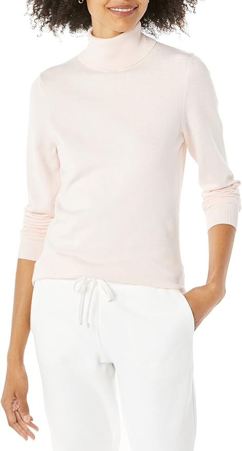 Amazon Essentials Women's Classic-Fit Lightweight Long-Sleeve Turtleneck Sweater | Amazon (US)