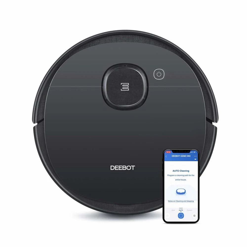 Ecovacs Deebot Ozmo 950 2-in-1 vacuuming and mopping robot (Black - Cordless) | Bed Bath & Beyond
