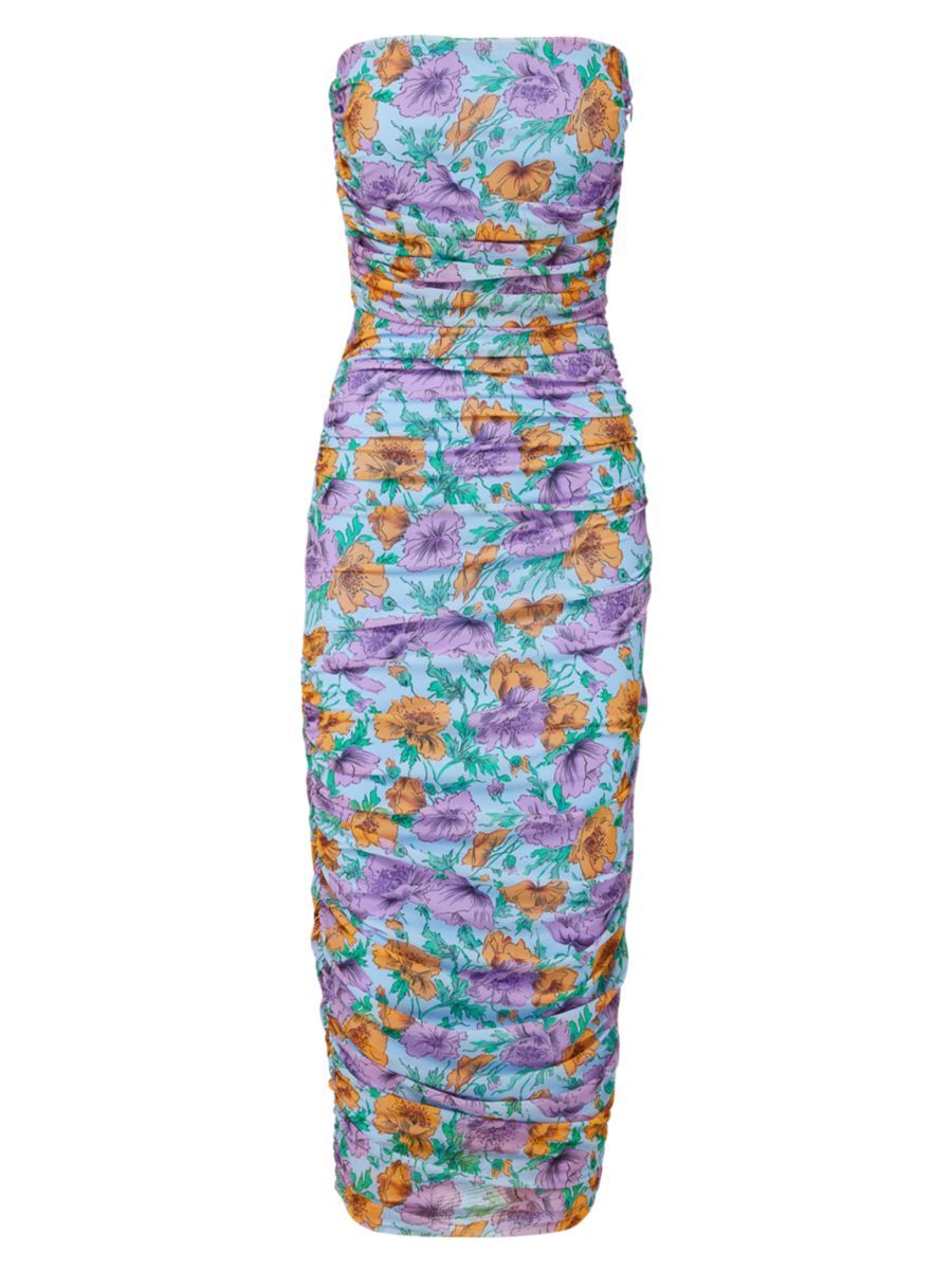 Quiana Strapless Body-Con Midi-Dress | Saks Fifth Avenue