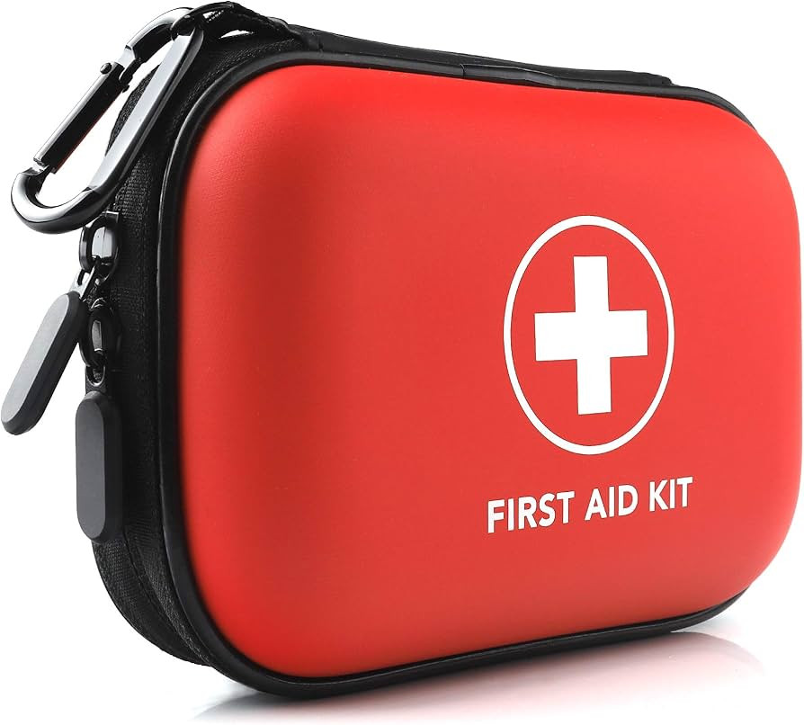 Mini First Aid Kit, 100 Pieces Water-Resistant Hard Shell Small Case - Perfect for Travel, Outdoo... | Amazon (US)