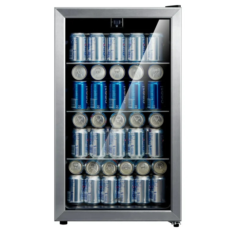 Arctic King 115 Can Beverage Fridge, Stainless Steel Frame | Walmart (US)