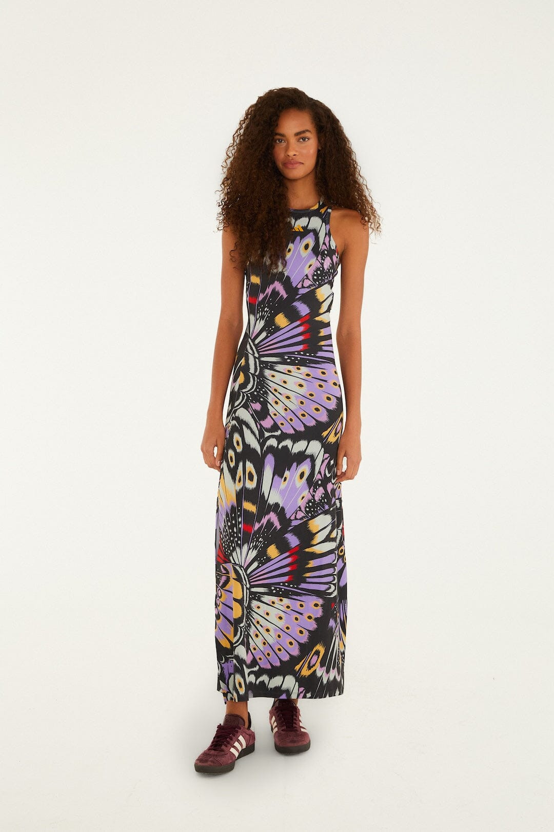 Colorfly Lilac Adidas Dress | FARM Rio | FarmRio (US)