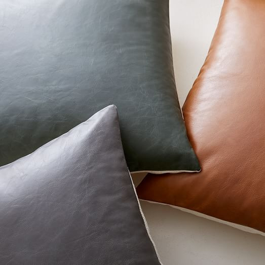 Leather Pillow Covers | West Elm (US)