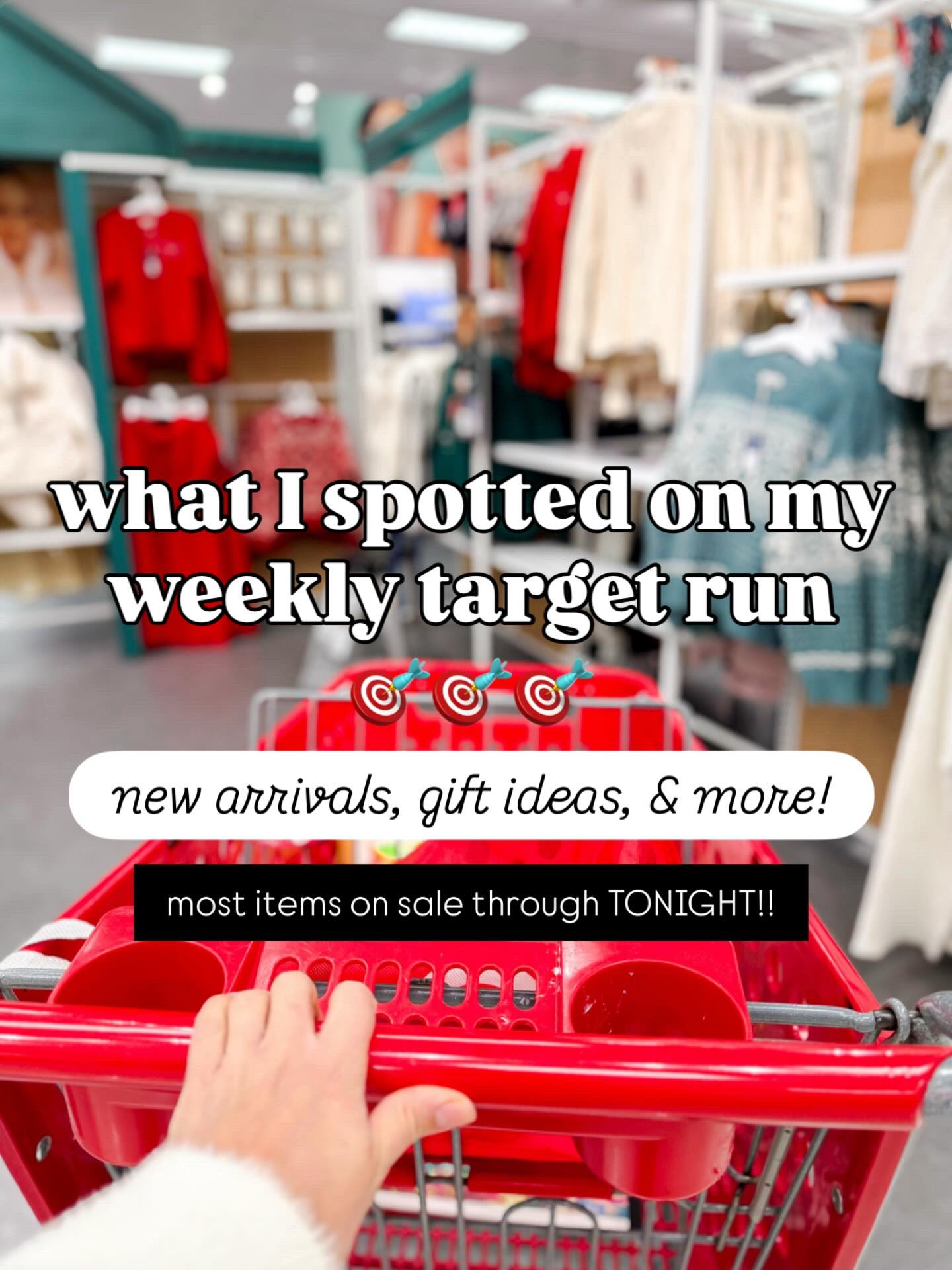 This week’s target run includes lots of items on sale through TONIGHT!! Sharing holiday finds, new arrivals, gift ideas, toddler girl clothes, and more 🎯🎯🎯 

#target #targetrun #targetfinds #targetfashion #targetstyle #holiday #targetcircle #giftideas

Comment SHOP below to receive a DM with the link to this post on my LTK ⬇ https://liketk.it/5yjHW #ltkgiftguide #ltksalealert #ltkholiday