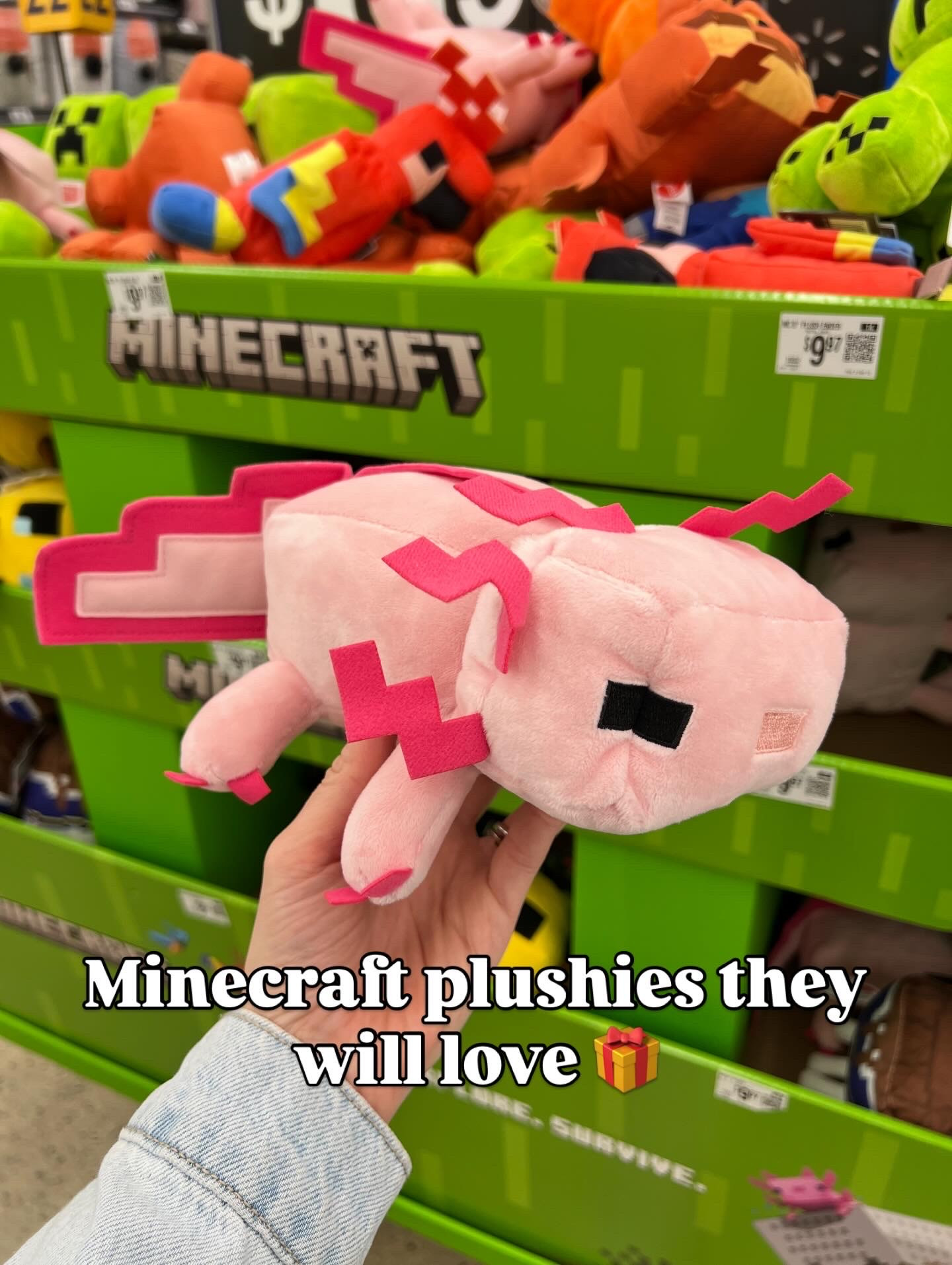 Minecraft 8-inche plushies at Walmart! Kids go wild for these. #walmartfinds gift guide 

#LTKSeasonal #LTKKids
