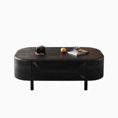Modern minimalist vintage black coffee table | Wayfair North America