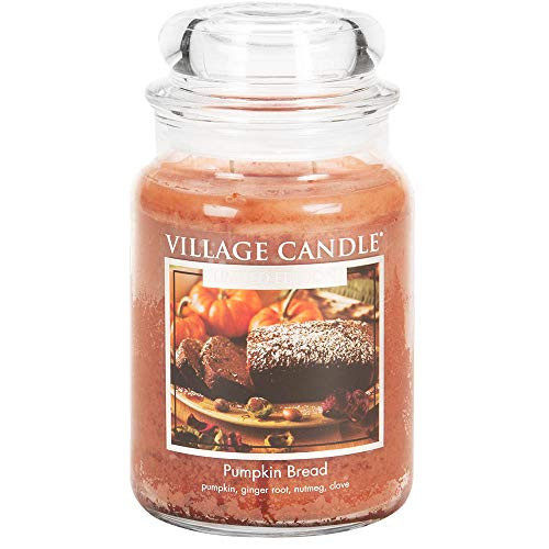 Village Candle Pumpkin Bread 26 oz Glass Jar Scented Candle, Large | Amazon (US)