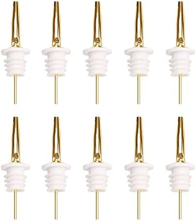 10 Pcs Gold Spirit Pourers,Stainless Steel Freeflow Liquor Pourer, Spout Olive Oil Pourer Drinks ... | Amazon (CA)