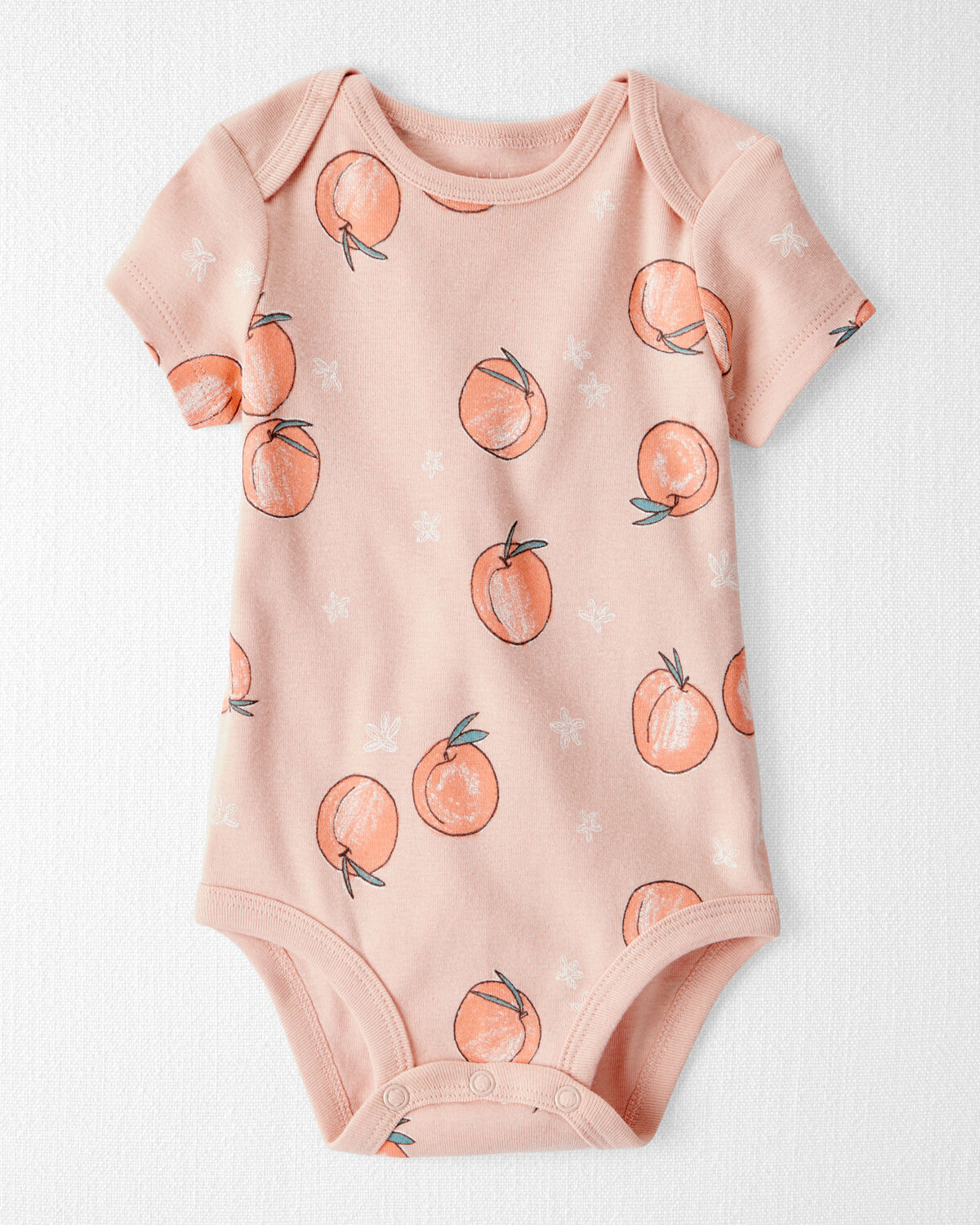Baby Organic Cotton Bodysuit in Peach Print - Little Planet | Carter's | Carter's Inc