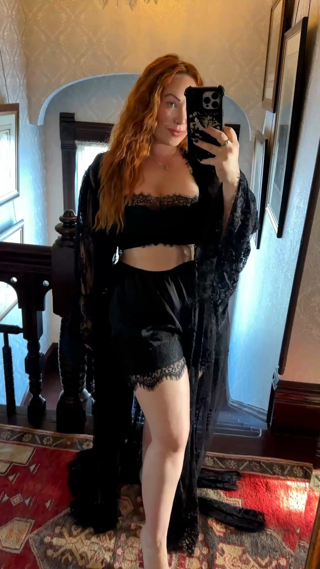 Best sexy black satin & lace pj & lounge wear set

#LTKMidsize #LTKootd #LTKgrwm