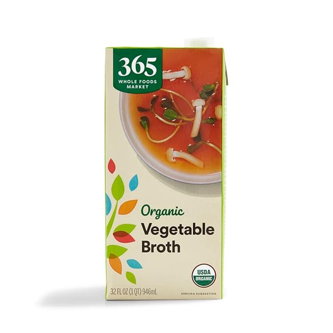 365 by Whole Foods Market, Organic Vegetable Broth, 32 Fl Oz | Amazon (US)