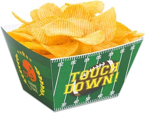 Football Touchdown Snack Bowls- Game Day Tailgate Sports Event Party Supplies 12Ct | Amazon (US)