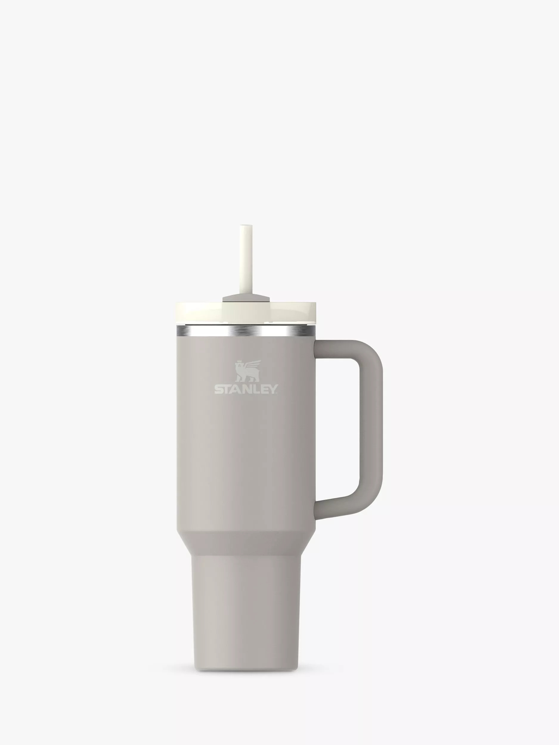 StanleyQuencher Recycled Stainless Steel Flowstate Tumbler, 1.18L, Ash | John Lewis (UK)