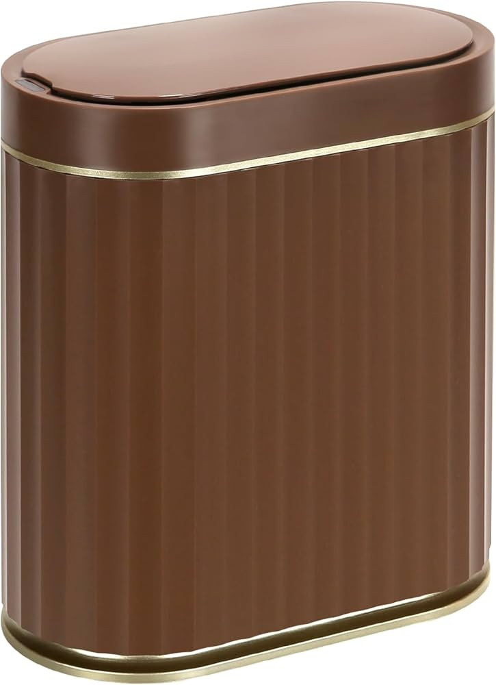 ELPHECO Bathroom Motion Sensor Trash can, 2 Gallon Automatic Garbage Can, Slim Plastic Smart Tras... | Amazon (US)