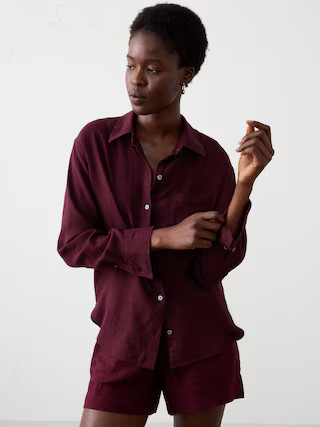 Perfect Linen-Blend Shirt | Banana Republic Factory