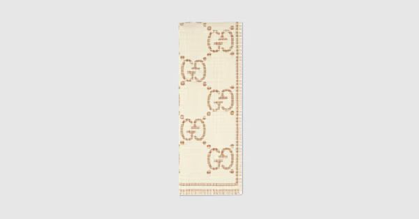 GG wool jacquard scarf | Gucci (US)