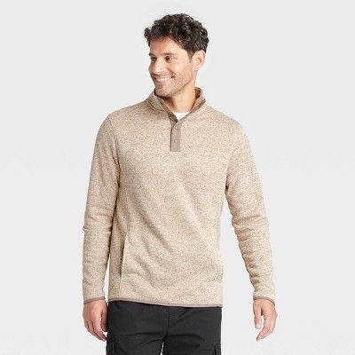 Men's Standard Fit 1/4 Snap Sweatshirt - Goodfellow & Co™ | Target