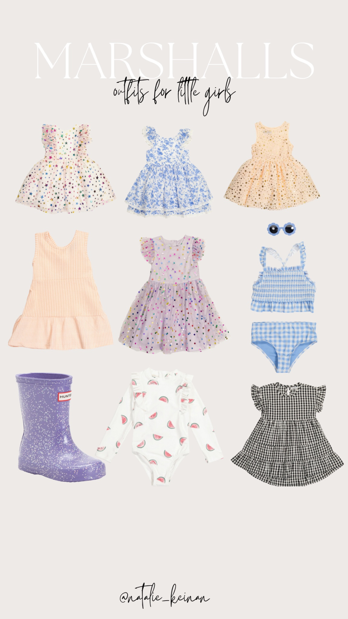 Outfits for little girls at Marshalls! Summer dresses, hunter rain boots on major discount, swimsuits 

#LTKFind #LTKunder50 #LTKkids