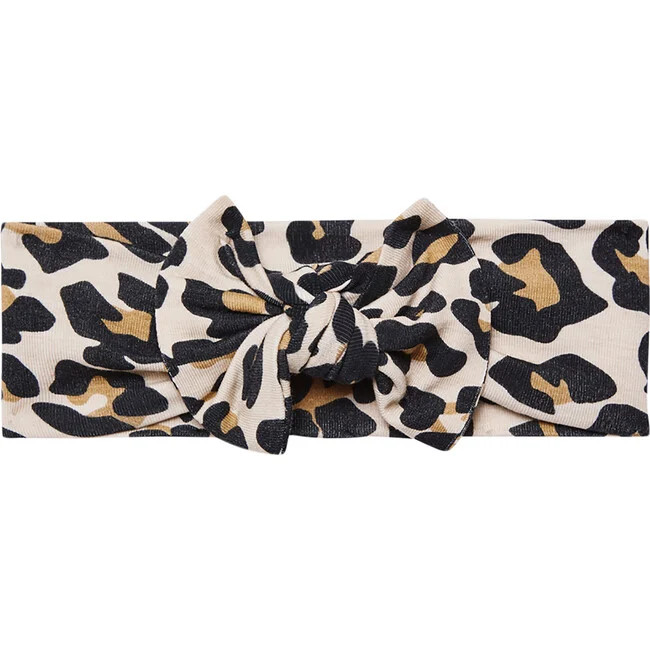 Posh Peanut | Infant Headwrap, Lana Leopard (Tan, One Size) | Maisonette | Maisonette