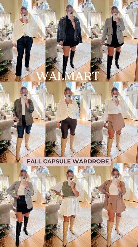 Midsize walmart fall capsule wardrobe. Affordable fall fashion looks perfect for mixing and matching!

#LTKfindsunder100 #LTKfindsunder50 #LTKmidsize