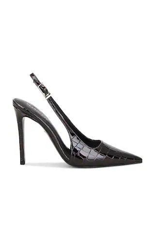 retrofete Cindy Slingback in Burgundy Croco from Revolve.com | Revolve Clothing (Global)