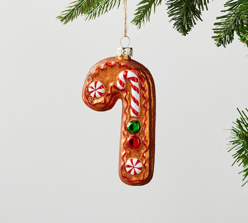 Mercury Gingerbread Candy Cane Ornament | Pottery Barn (US)