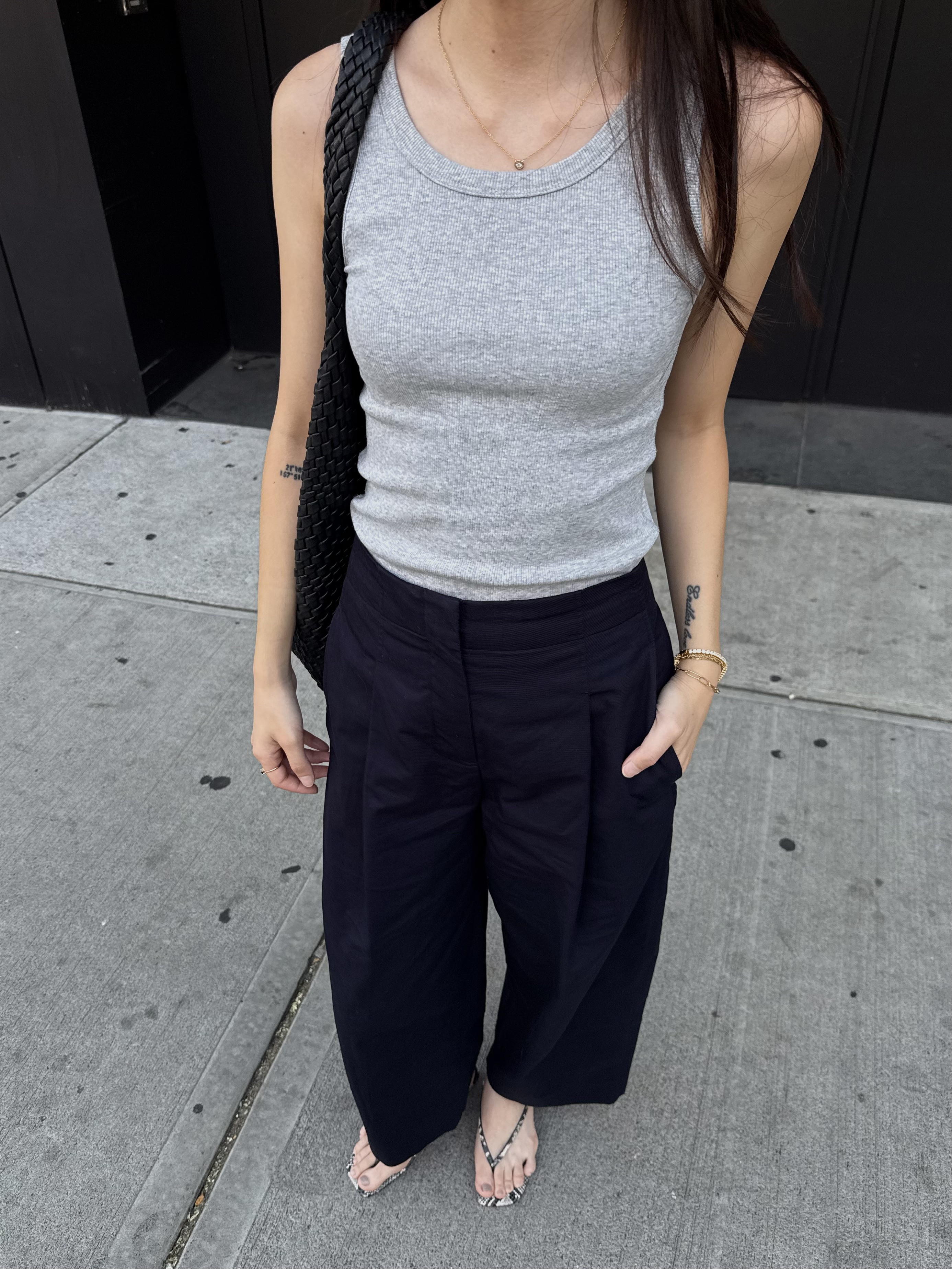 Casual summer outfit 🤍 tank and pants: cos, shoes: reformation, bag: melie bianco

#LTKStyleTip