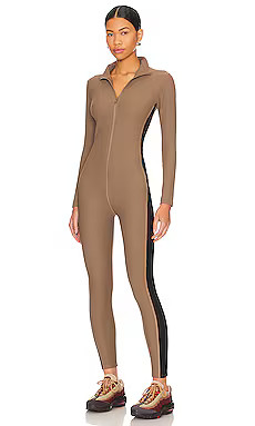YEAR OF OURS Thermal Ski Onesie in Caribou & Black from Revolve.com | Revolve Clothing (Global)
