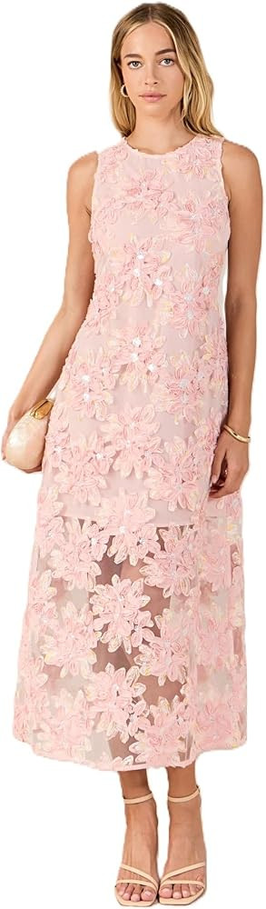 endless rose Women's Textured Sleeveless Maxi Dress | Amazon (US)