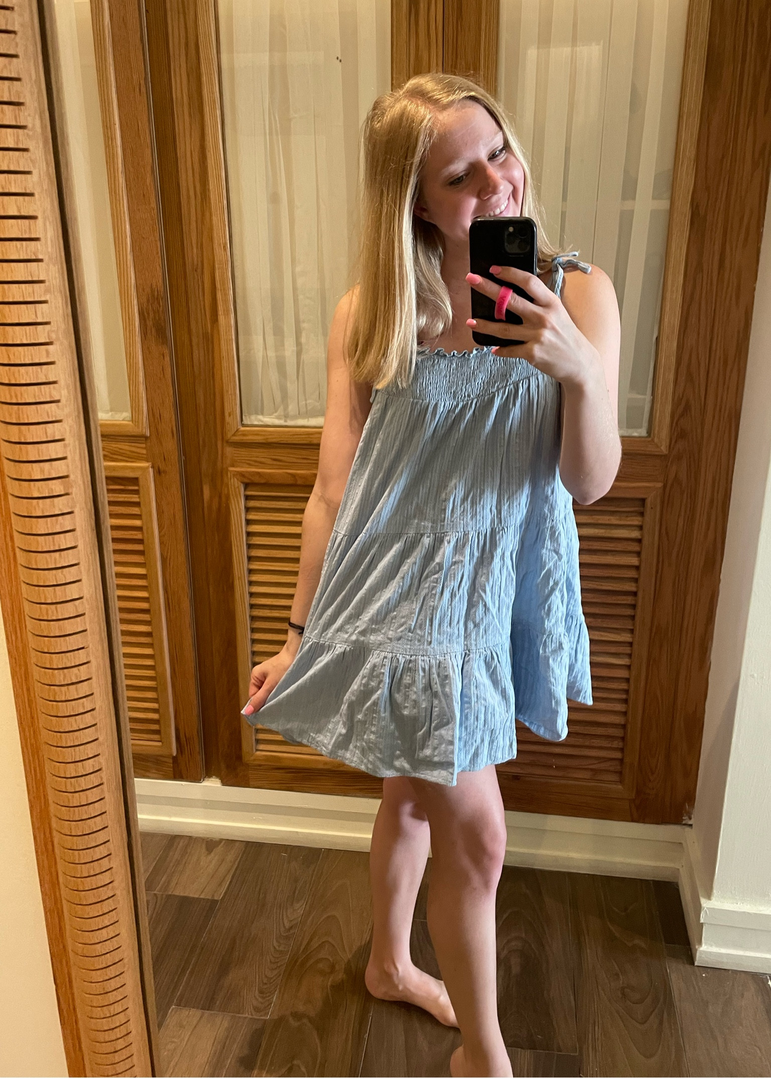Perfect as a cover up or dressed up🩵

#LTKSeasonal #LTKswim #LTKunder50