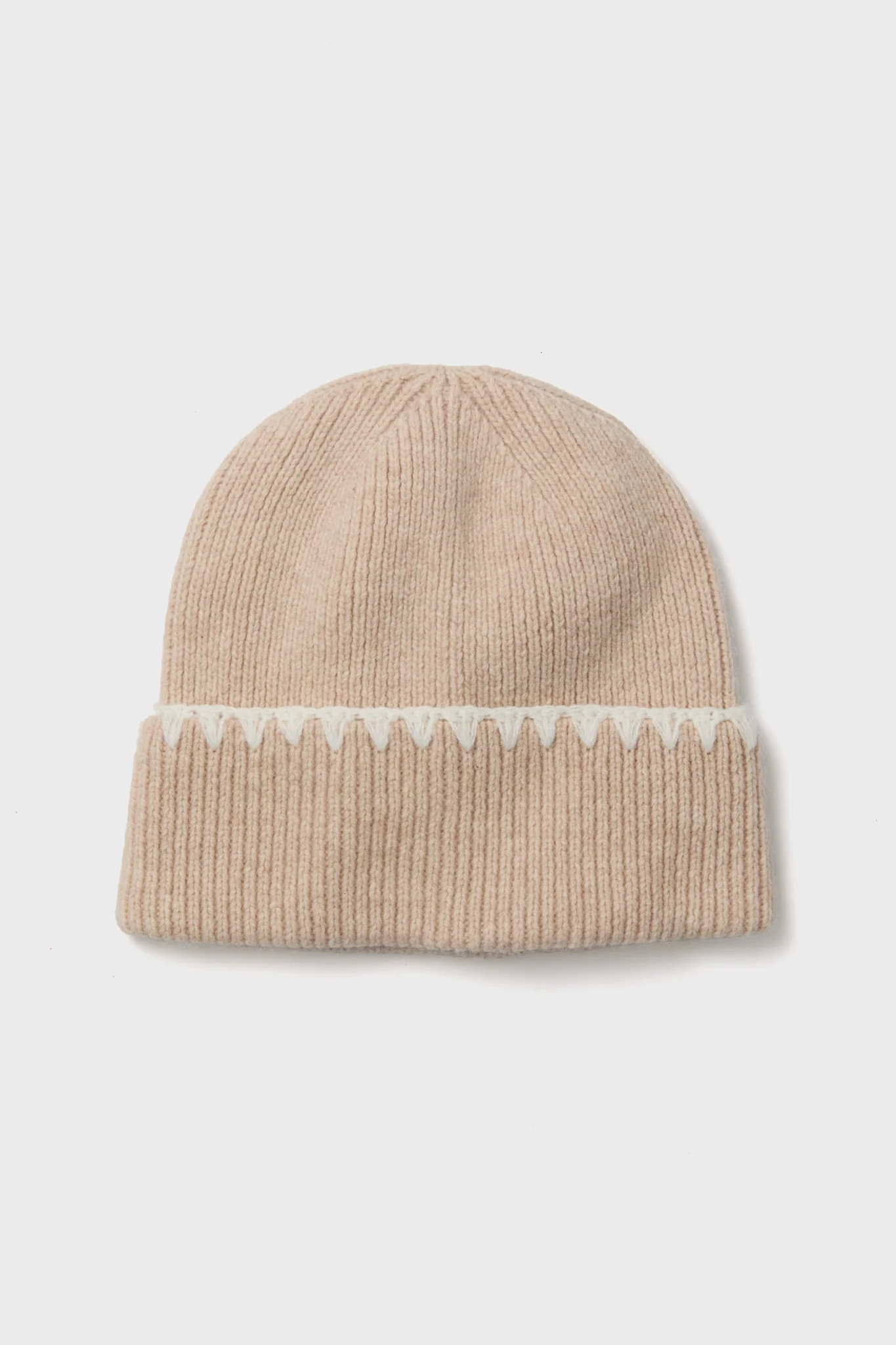 Tan Blanket Stitch Winter Hat | Tuckernuck (US)