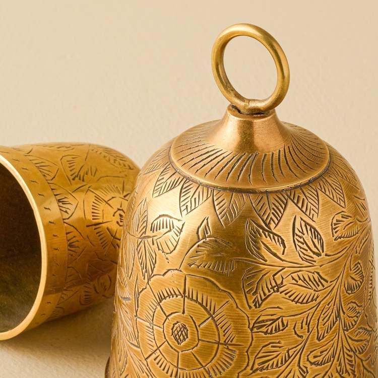 Gigi Etched Brass Bell | Magnolia