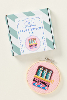 Cotton Clara Cross Stitch Kit | Anthropologie (US)