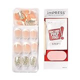 KISS imPRESS Press-On Manicure, Nail Kit, PureFit Technology, Short Press-On Nails, Time Slip', I... | Amazon (US)
