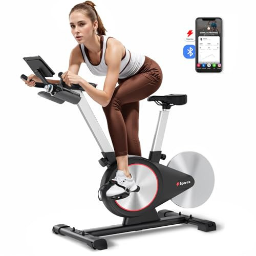 Sperax Exercise Bike,Stationary Bikes for Home with Exclusive App,Magnetic Exercise Bike with Comfortable Seat Cushion, Indoor Stationary Bikes with 300lbs Weight Capacity | Amazon (US)
