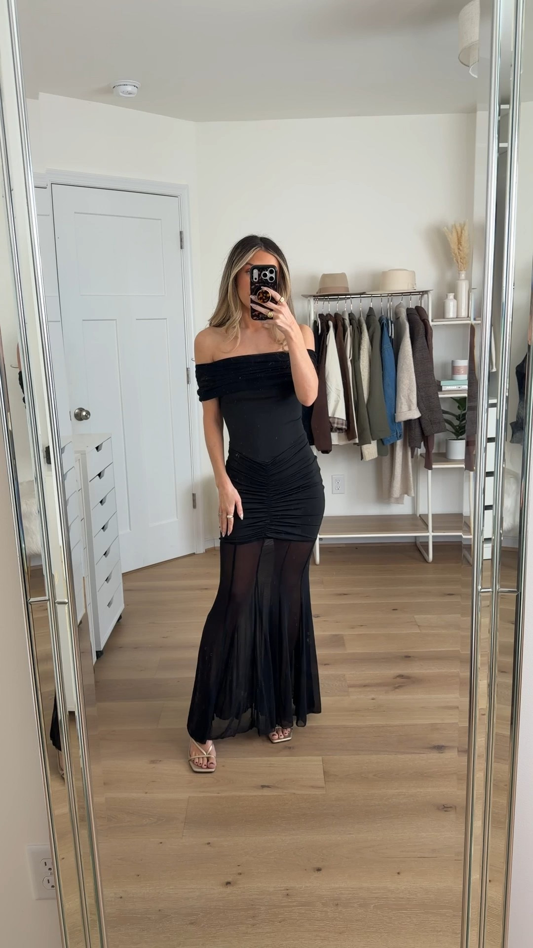 this black off the shoulder dress is another winner — so beautiful, love the texture and silhouette! Material smooths and flatters all the right places. Prime, under $70 and multiple colors! I’m 5’2 wearing a xs 

Wedding guest dress
Amazon dress
Amazon fashion 


#LTKPetite #LTKWedding #LTKFindsUnder100