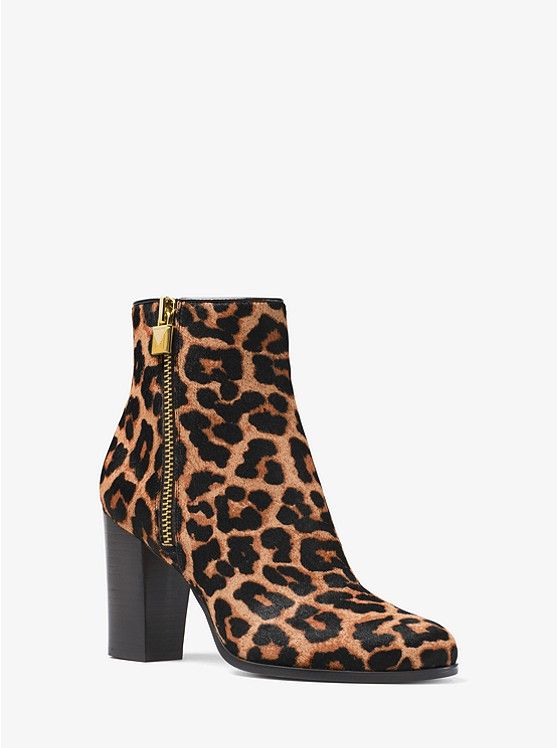 Margaret Leopard Calf Hair Ankle Boot | Michael Kors US