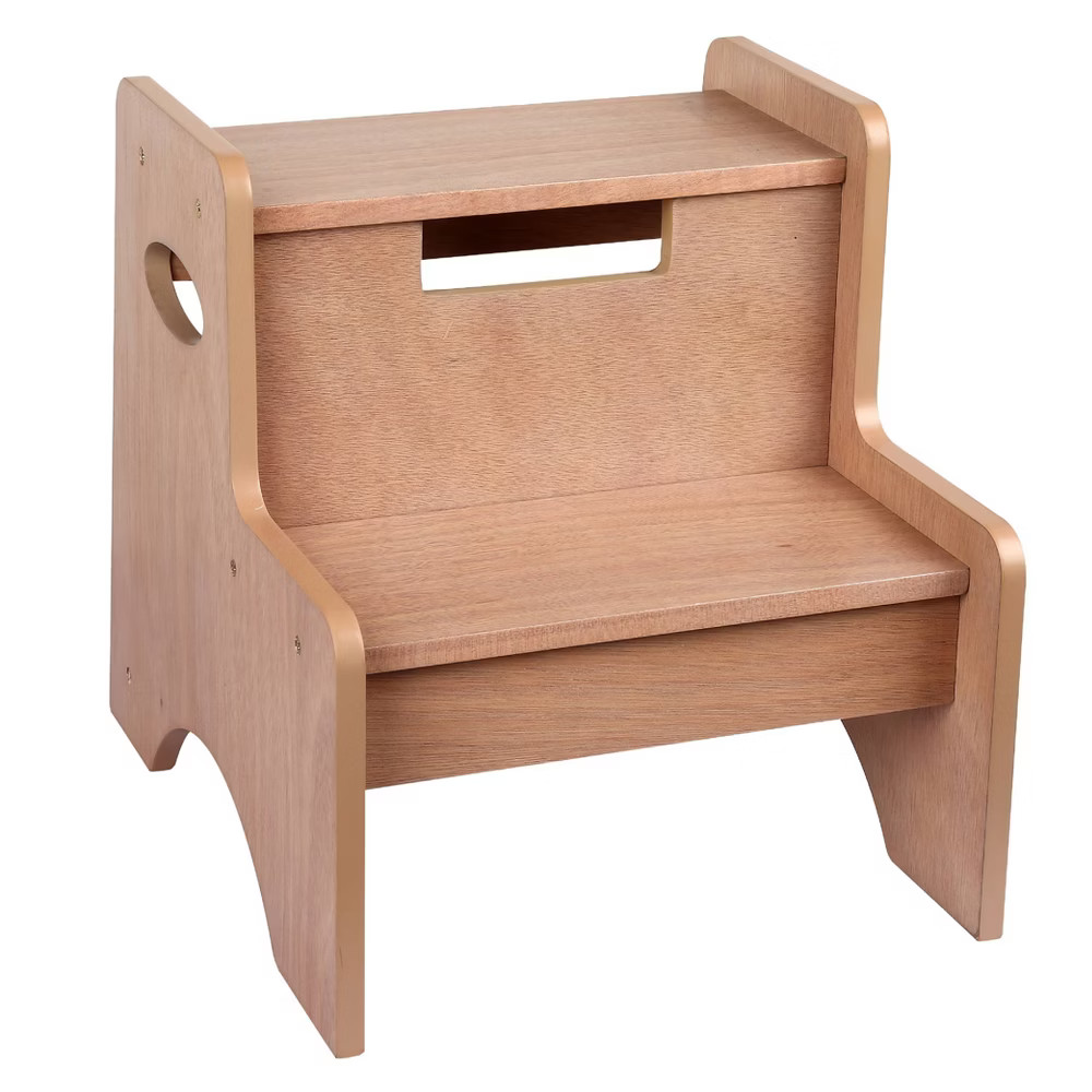 Two Step Stool Oak Finish - WildKin | Target