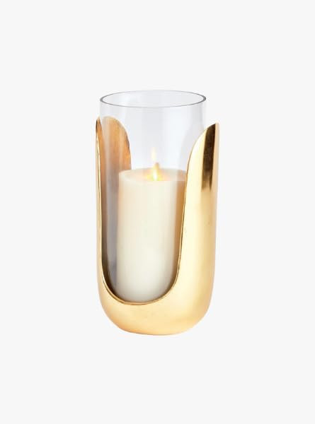 Large Gold Aida Hurricane Candle Holder | Amazon (US)