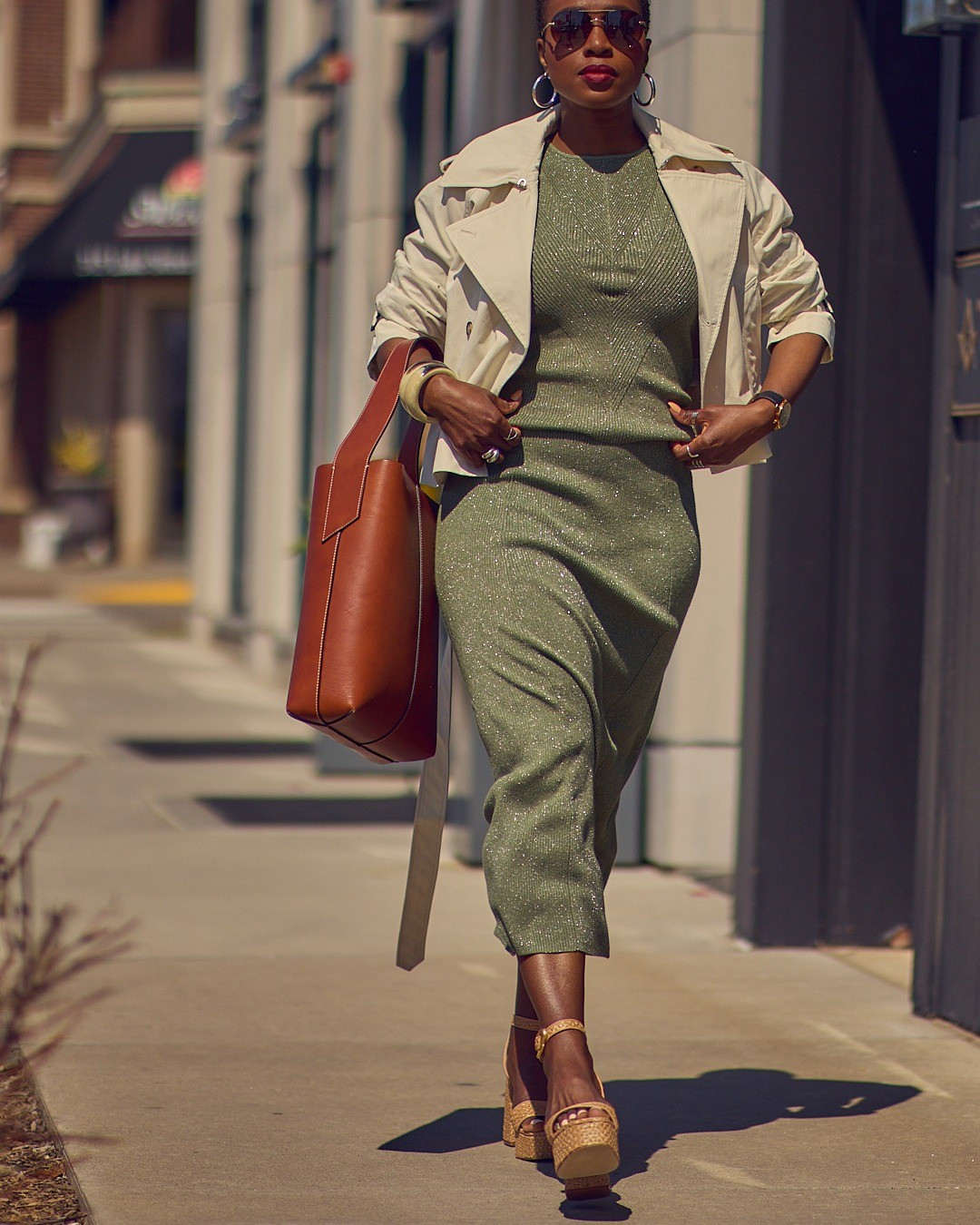 Found the perfect green knit matching set for Spring and Summer! It fits true to size and is tall-girl friendly. Wear it with a cropped trench jacket and platform sandals for a chic casual look 💚 maxi skirt, sleeveless sweater tank, Macy's fashion finds, affordable fashion, Larroudé platform sandals, Madewell, Spring Summer outfit ideas

#LTKStyleTip #LTKFindsUnder100 #LTKOver40